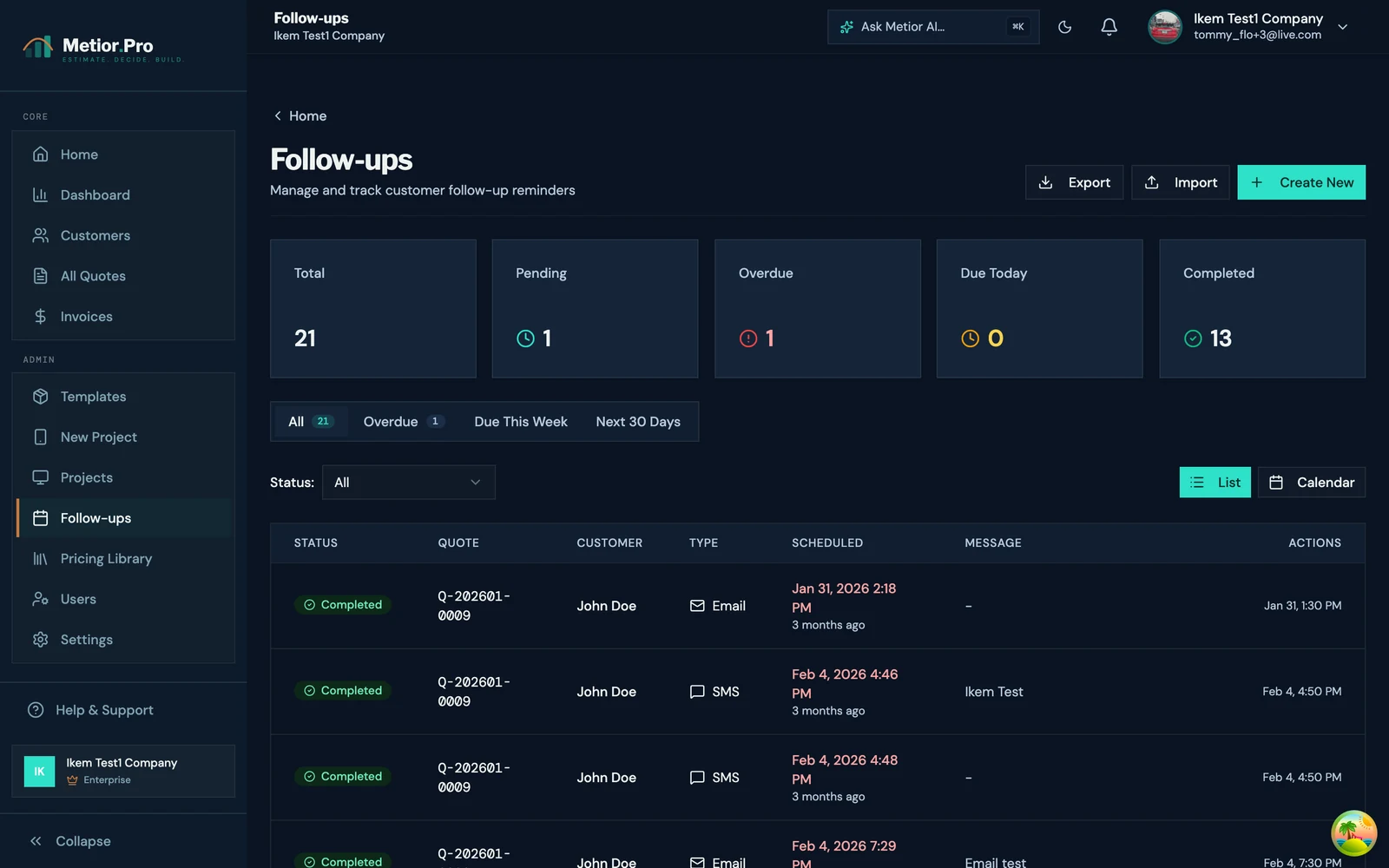 Follow-ups