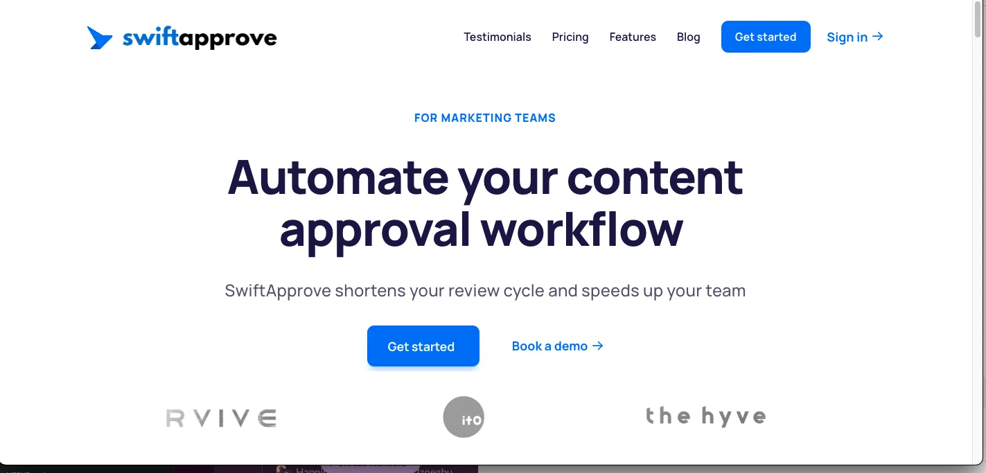 Swiftapprove project screenshot